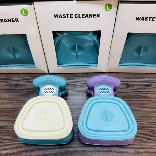Poop scooper folded flat for portable carrying