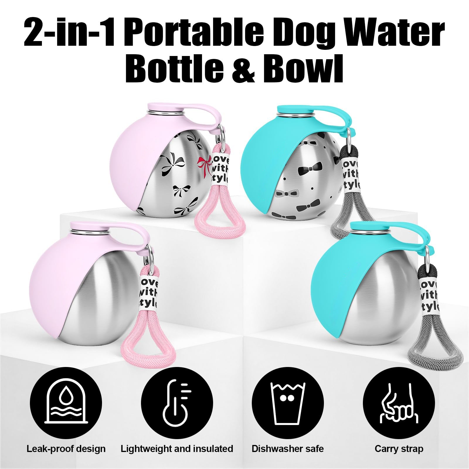 Portable No Spill Dog Water Bottle for Hiking and Walking - PawGliss - photo 8