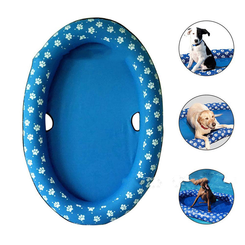 Inflatable Dog Pool Float Bed for Summer Swimming - PawGliss - photo 7