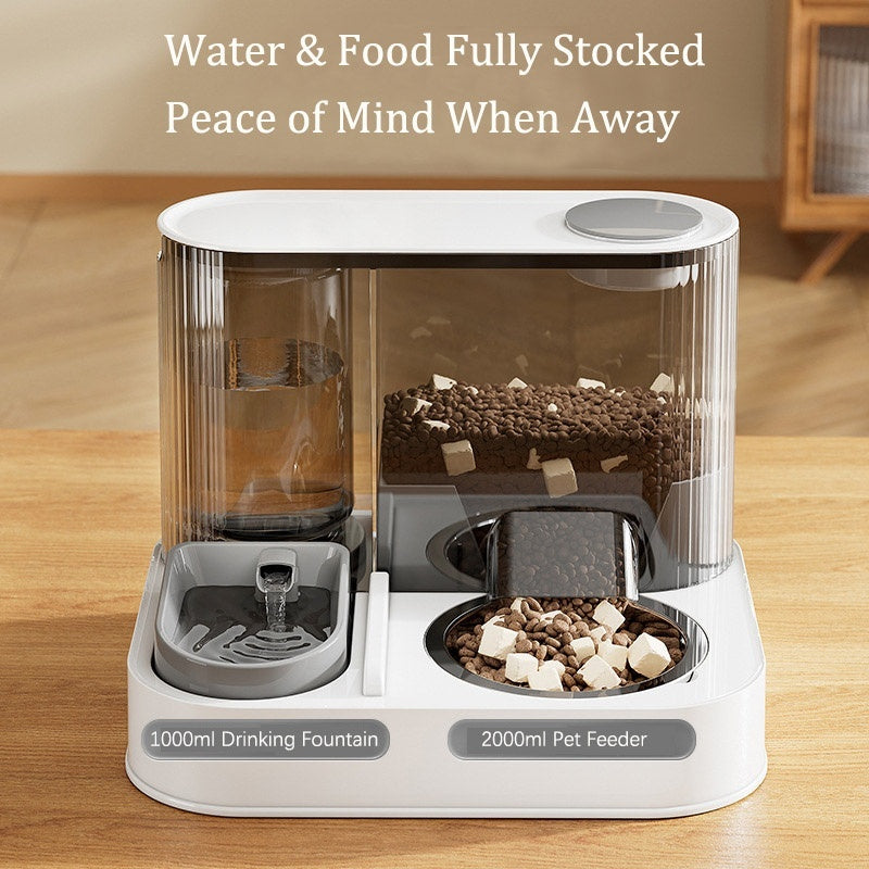 2-in-1 Automatic Pet Feeder and Water Dispenser - PawGliss - photo 1