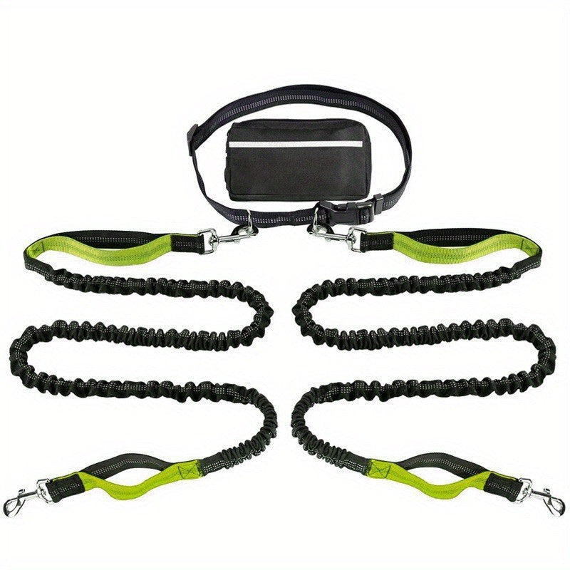 Reflective Dog Leash Set with Waist Pack for Running - PawGliss - photo 8