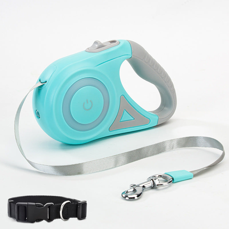 Retractable Dog Leash with LED Light for Night Walks - PawGliss - photo 9