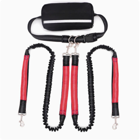 Reflective Dog Leash Set with Waist Pack for Running - PawGliss - photo 6