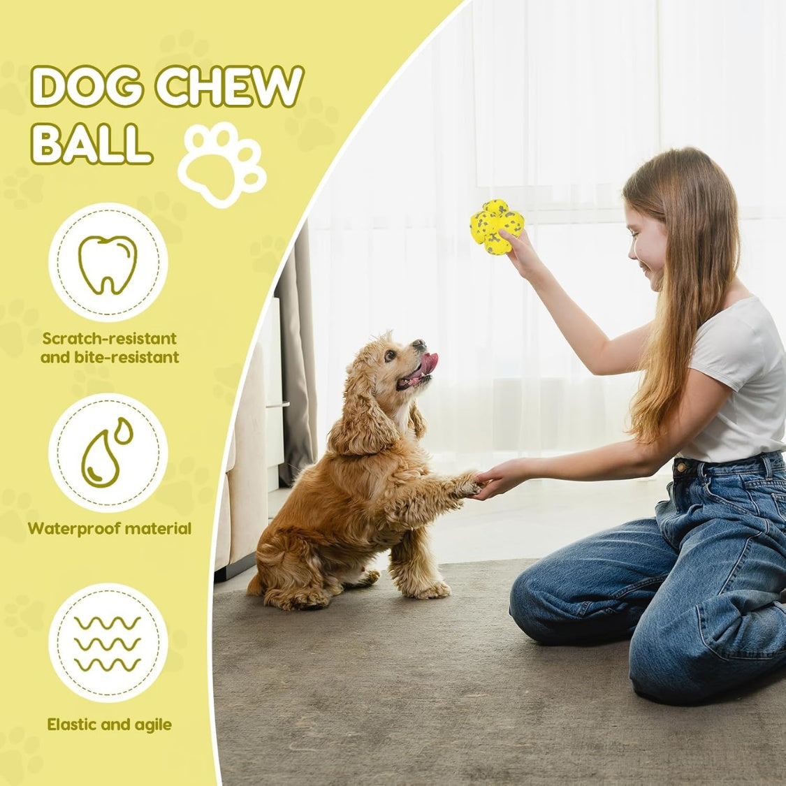 Indestructible ETPU Dog Chew Ball for Power Chewers - PawGliss - photo 5