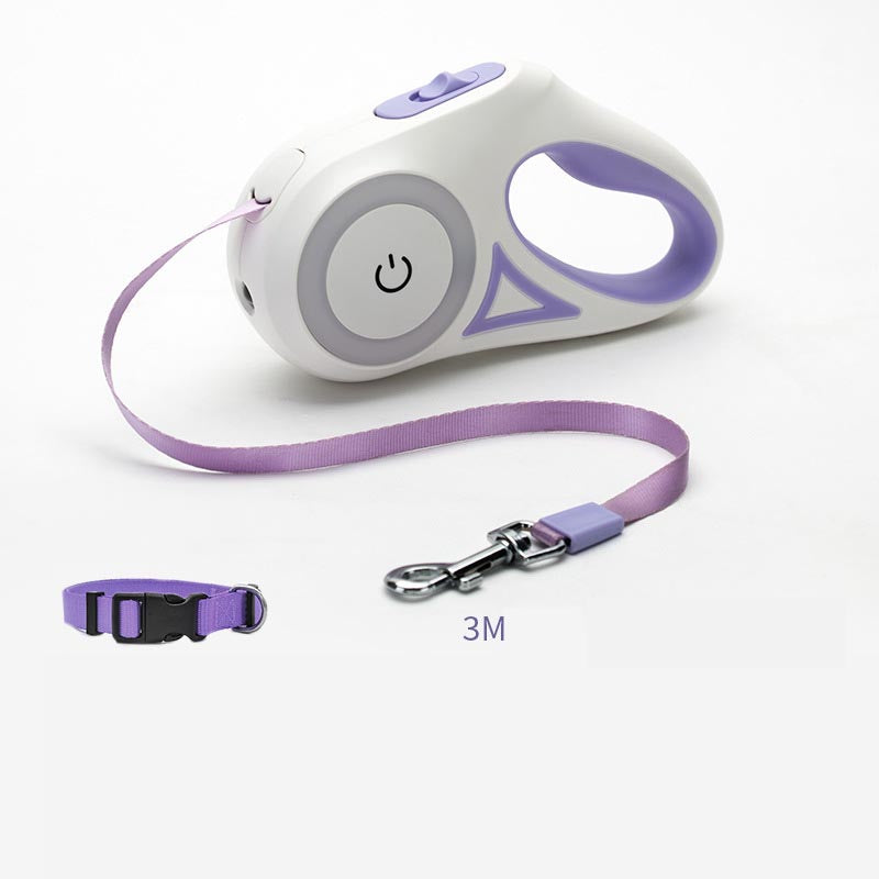 Retractable Dog Leash with LED Light for Night Walks - PawGliss - photo 14