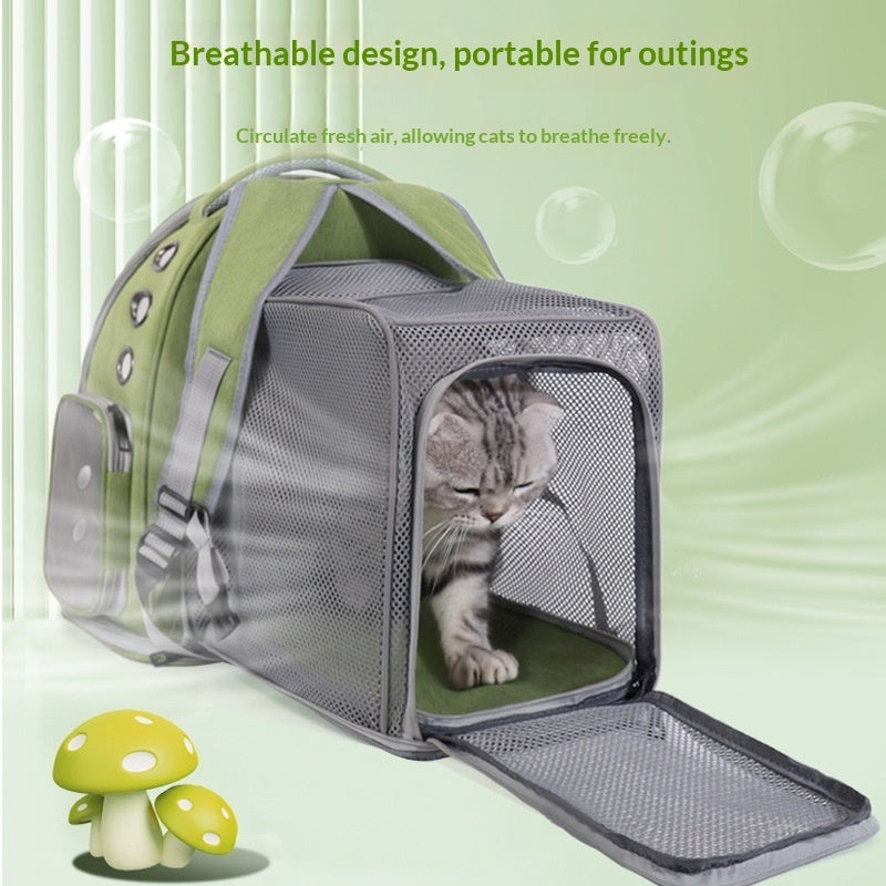Portable Pet Carrier Bag with Shoulder Strap - PawGliss - photo 8
