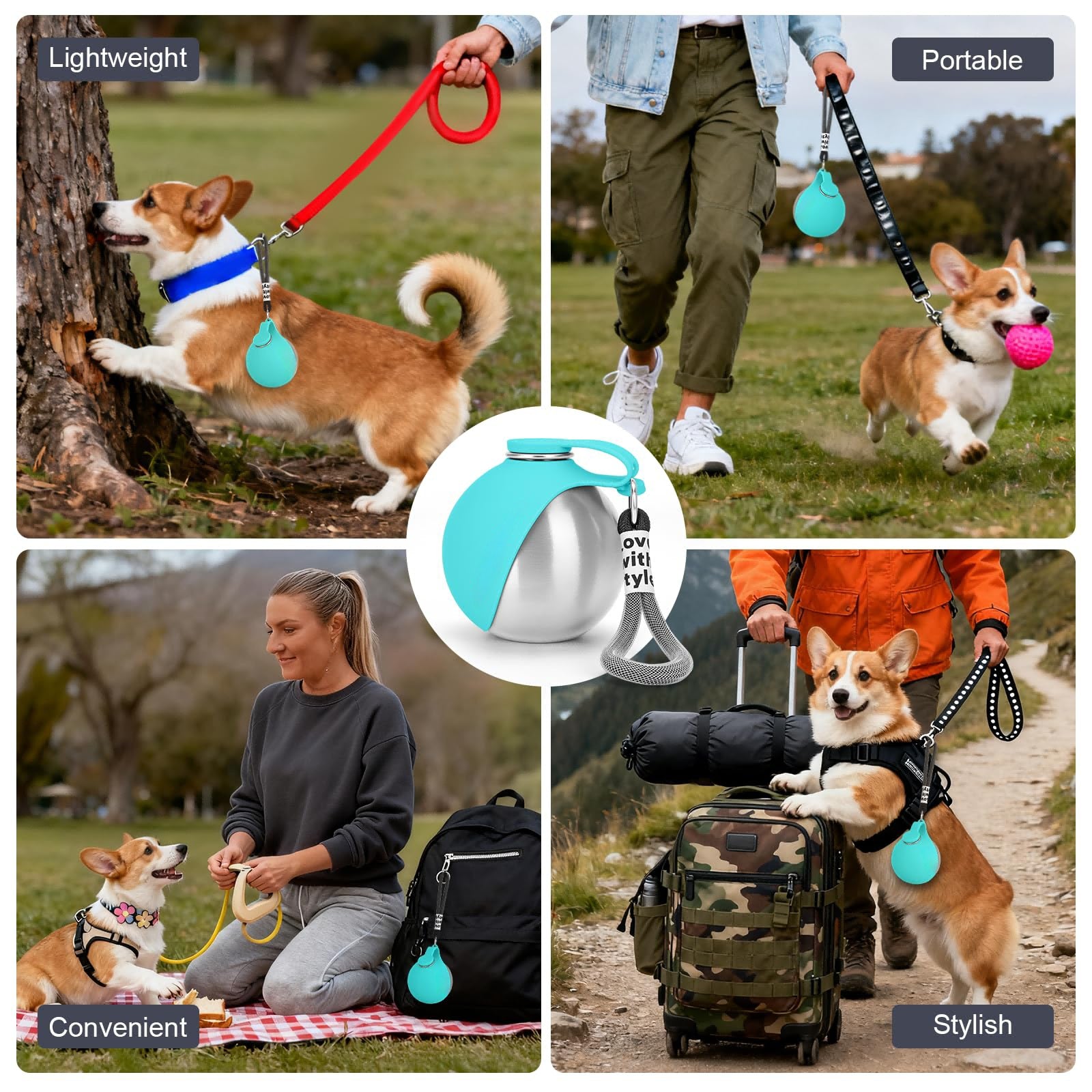 Portable No Spill Dog Water Bottle for Hiking and Walking - PawGliss - photo 5