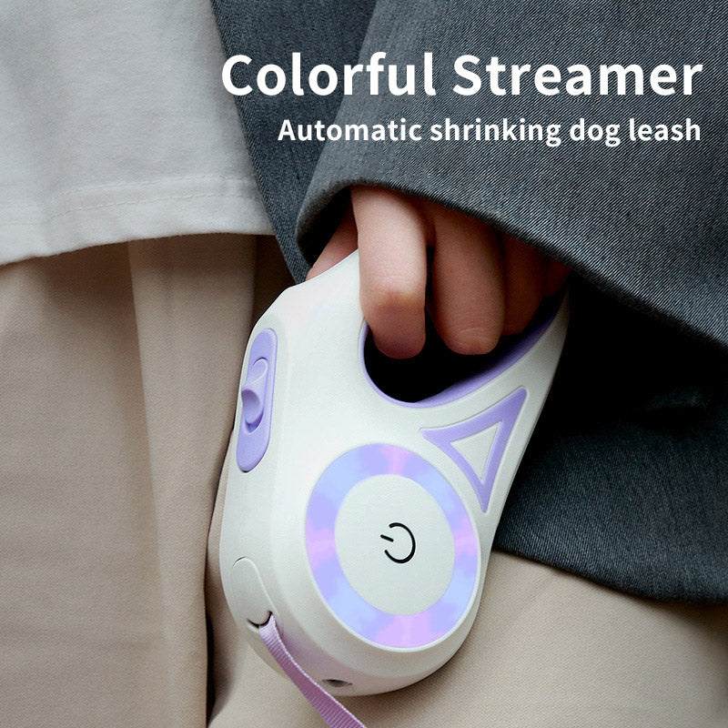 Retractable Dog Leash with LED Light for Night Walks - PawGliss - photo 4