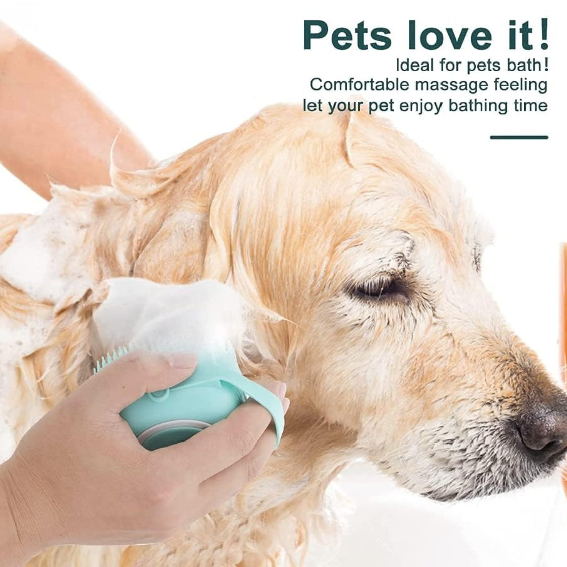 Silicone Pet Bath Massage Brush for Dogs and Cats - PawGliss - photo 6
