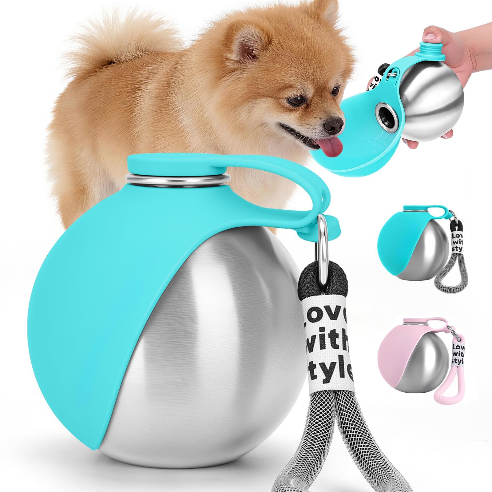 Portable No Spill Dog Water Bottle for Hiking and Walking - PawGliss - photo 1