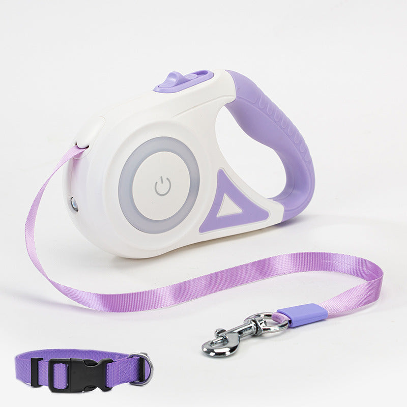 Retractable Dog Leash with LED Light for Night Walks - PawGliss - photo 16
