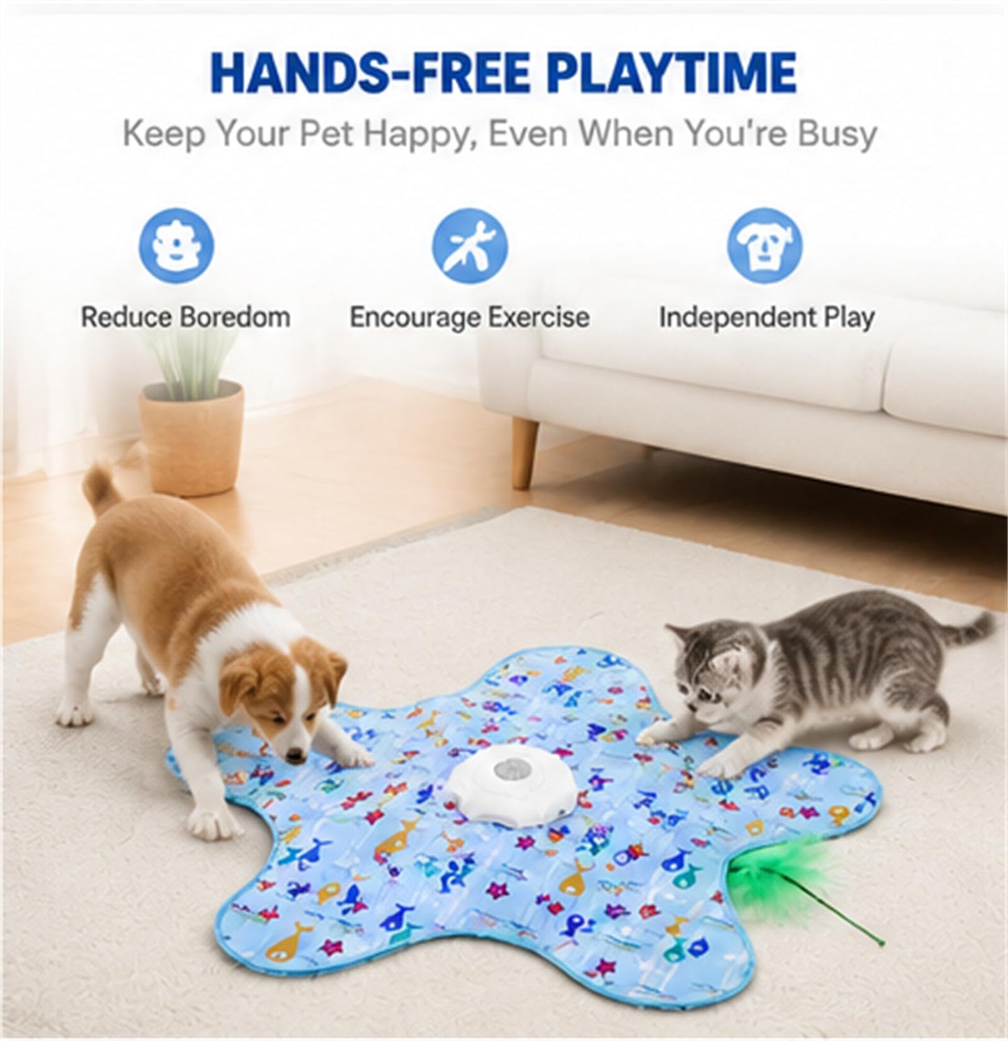 Rechargeable Interactive UFO Toy for Cats and Dogs - PawGliss - photo 4