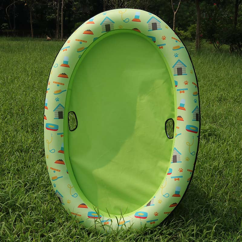 Inflatable Dog Pool Float Bed for Summer Swimming - PawGliss - photo 4